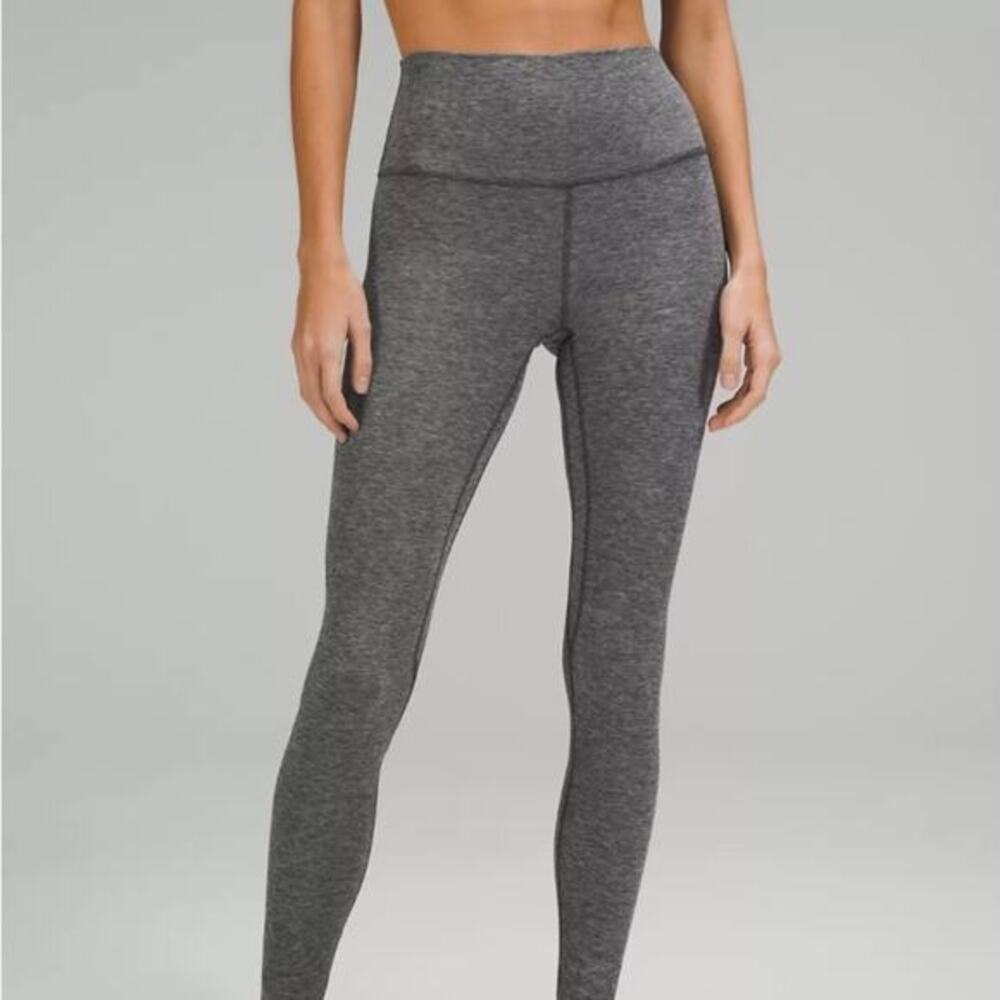 LULULEMON Align High-Rise Leggings. Size 2. Heathered Graphite Gray